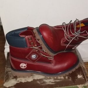navy blue timberlands